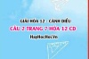 Giải câu 2 trang 7 Hóa 12 Cánh Diều SGK